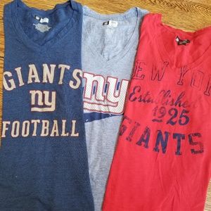 Women's NY Giants t-shirts